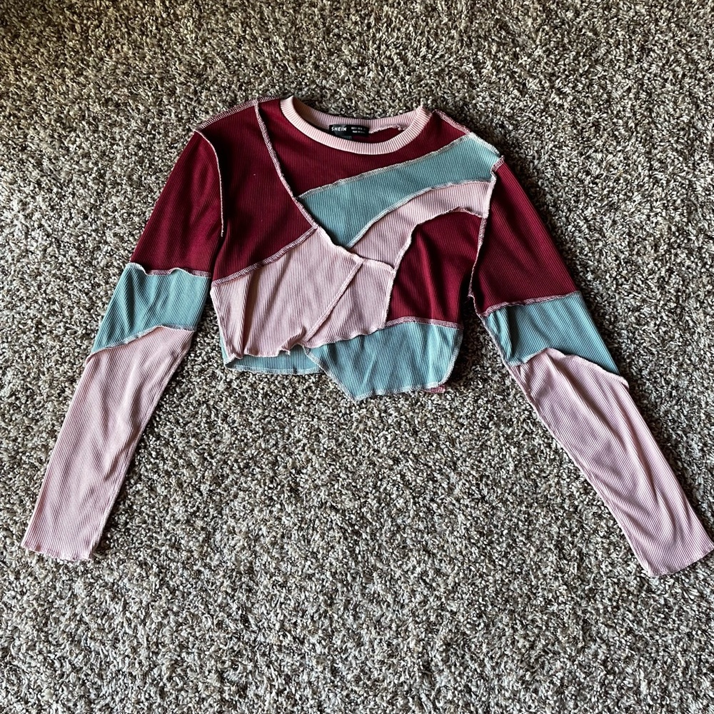 SHEIN long sleeve crop top size s